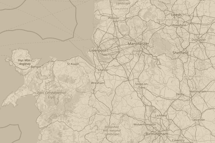 Map of the area around Meppershall  Over Langford Bed, with the reported position circled