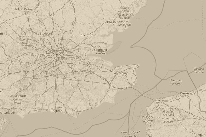 Map of the area around in my back garden, with the reported position circled