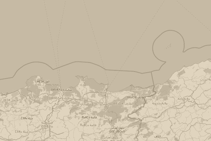 Map of the area around santa ponsa majorca, with the reported position circled