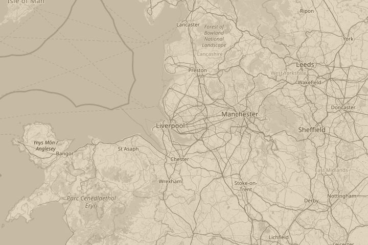 Map of the area around in my garden, with the reported position circled