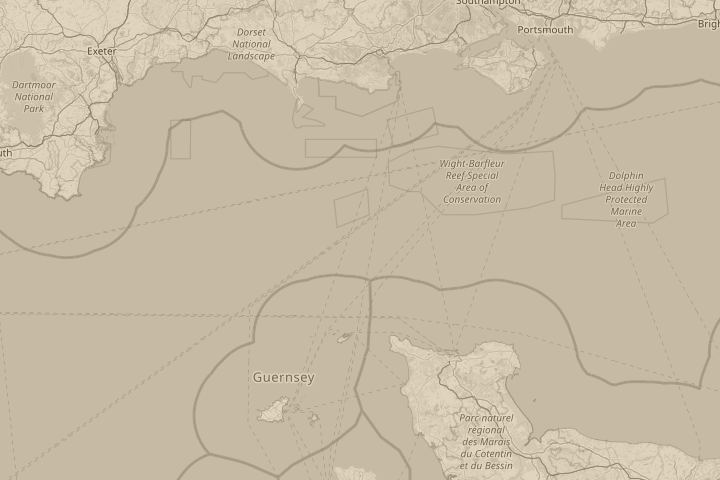 Map of the area around LEIGH ON SEA ESSEX, with the reported position circled