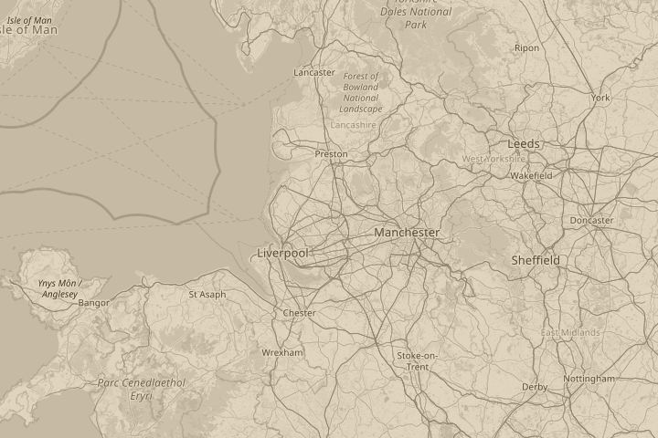 Map of the area around WN5 7BS, with the reported position circled