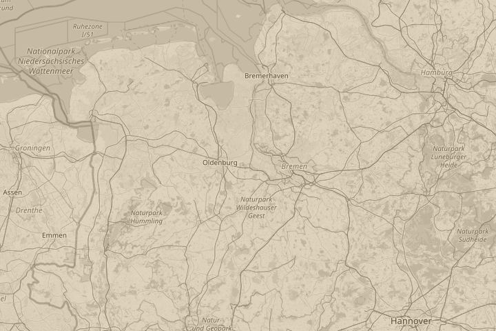 Map of the area around Amsterdam, with the reported position circled