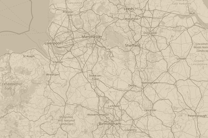 Map of the area around in back garden, with the reported position circled