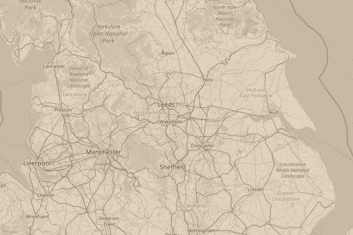 Map of the area around altofts,normanton,w.yorks, with the reported position circled