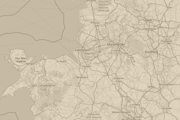Map of the area around elton, near ellesmere port, with the reported position circled