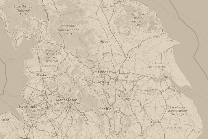 Map of the area around in my backyard, with the reported position circled