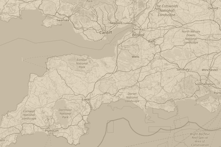 Map of the area around in my back garden, with the reported position circled