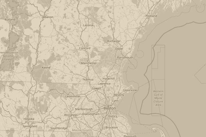 Map of the area around beachwood/sandown, with the reported position circled