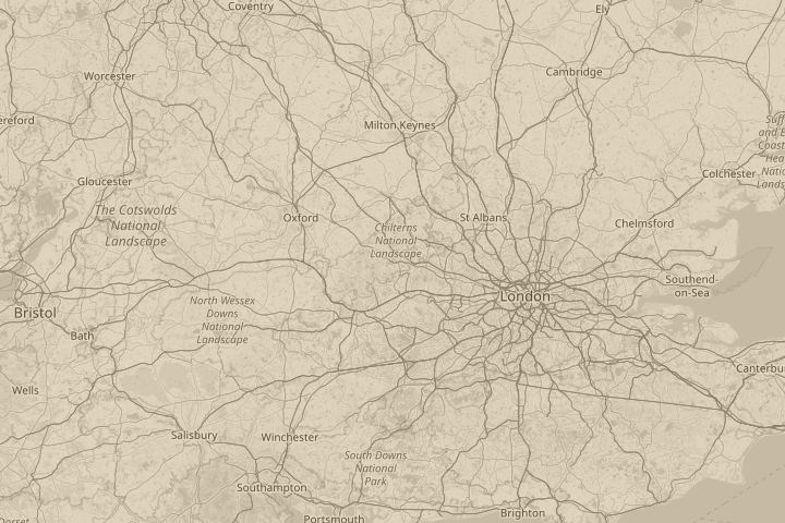 Map of the area around Cressex Rd, High Wycombe,Bucks, with the reported position circled