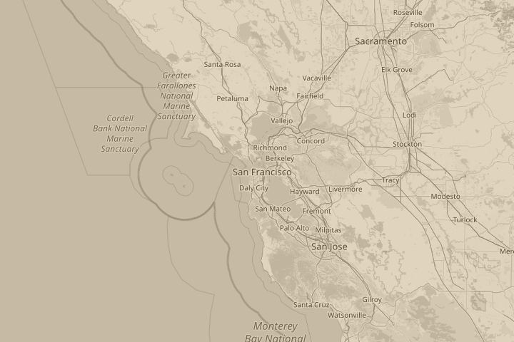 Map of the area around in are back garden, with the reported position circled