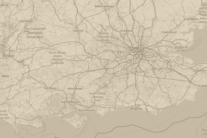 Map of the area around Holly Road, Farnborough, Hants, with the reported position circled