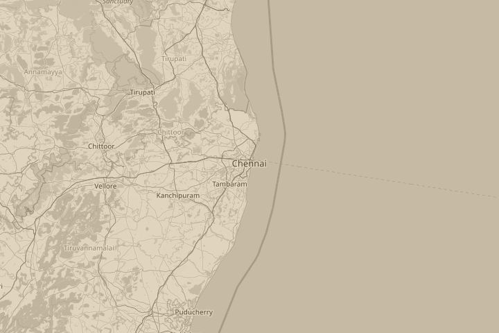 Map of the area around In the night sky, centred on the reported position