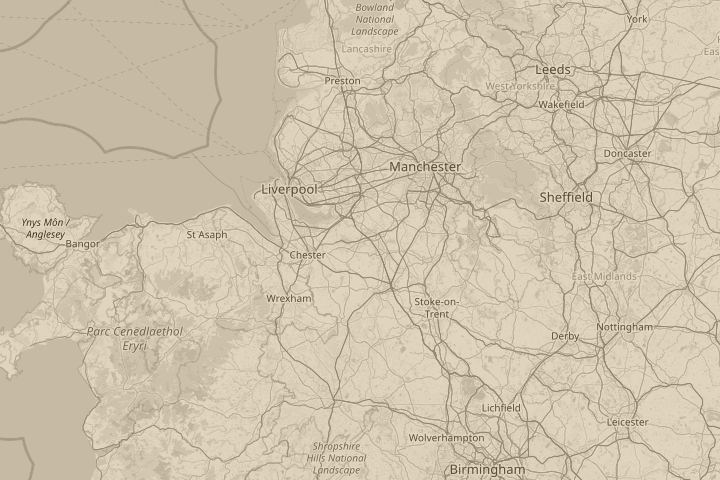 Map of the area around CW8 2PY, with the reported position circled