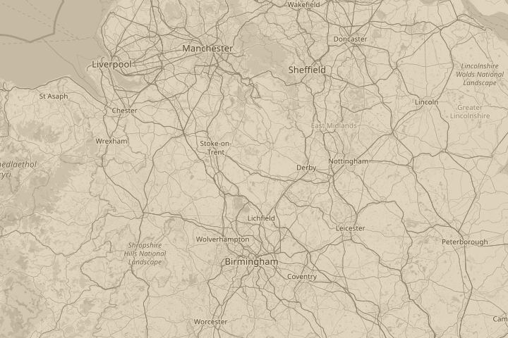 Map of the area around pendale hill, with the reported position circled