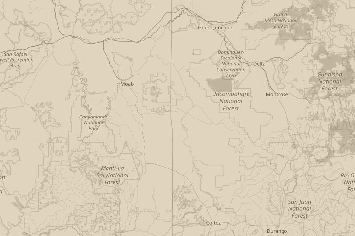 Map of the area around in the sky to the east, centred on the reported position