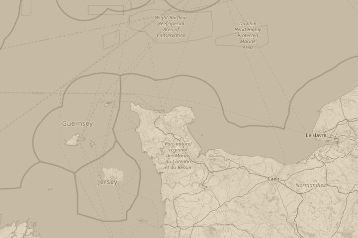 Map of the area around southport, centred on the reported position