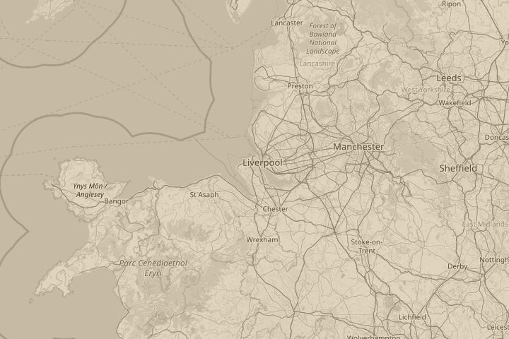 Map of the area around PRENTON , MERSEYSIDE., centred on the reported position