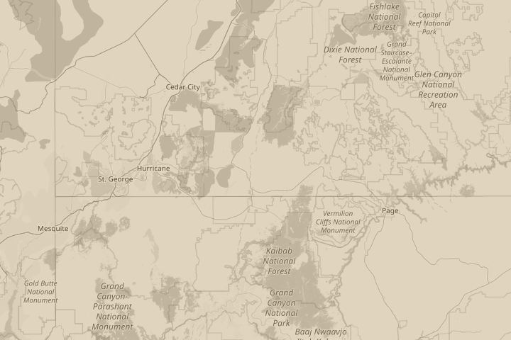 Map of the area around Laughlin, NV., centred on the reported position