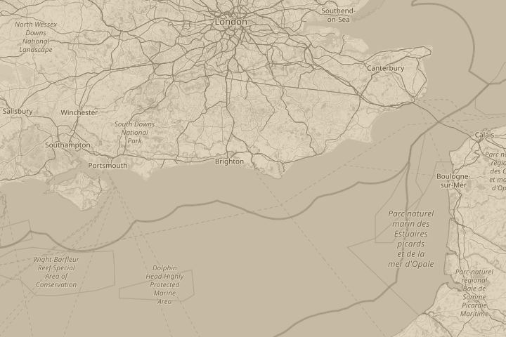 Map of the area around Newhaven Heights, centred on the reported position