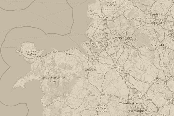 Map of the area around In the sky over Deeside, centred on the reported position