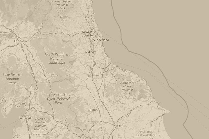 Map of the area around over my house, centred on the reported position