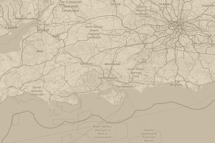 Map of the area around Eastleigh(Chandlers Ford), centred on the reported position