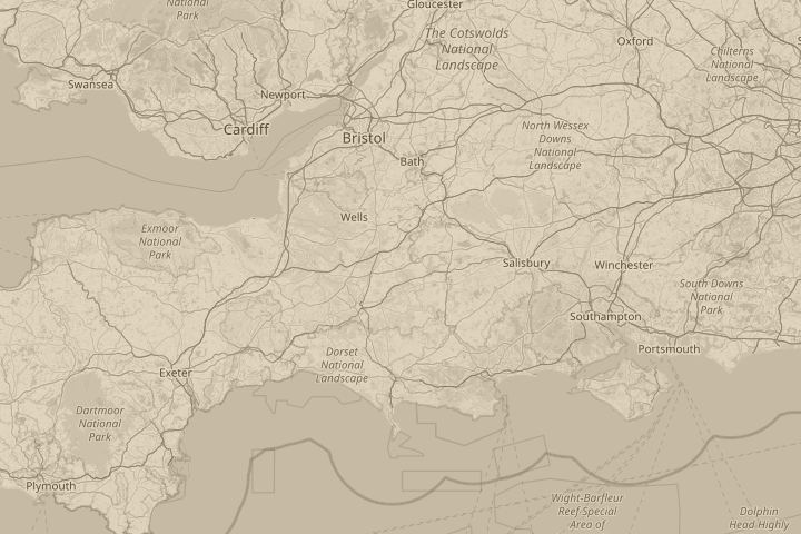 Map of the area around wincanton somerset, centred on the reported position