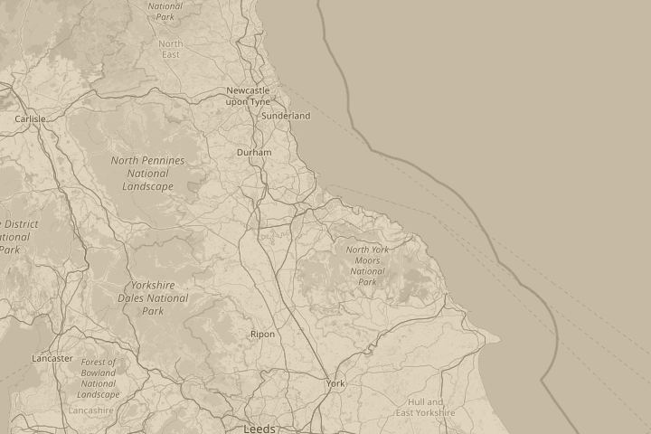 Map of the area around hartlepool tees valley., centred on the reported position