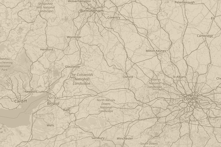 Map of the area around The A40 coming out of Oxford, centred on the reported position