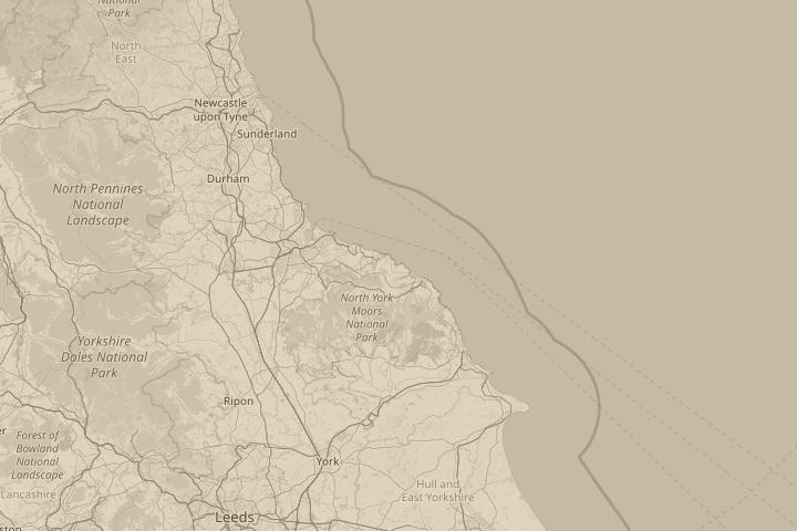 Map of the area around skinninggrove, centred on the reported position