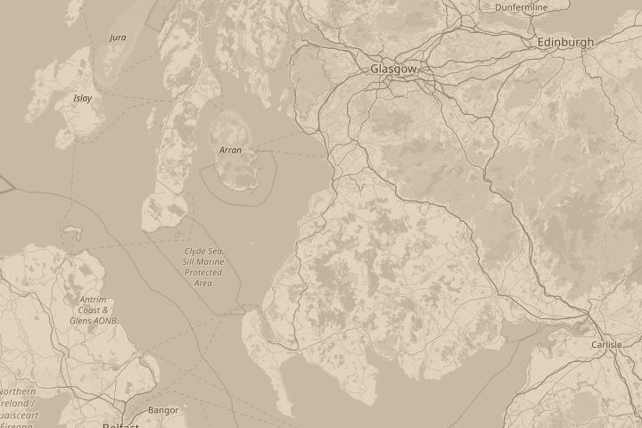 Map of the area around From Back Garden, centred on the reported position