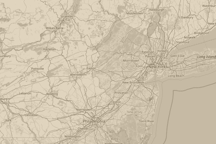 Map of the area around over my house, centred on the reported position