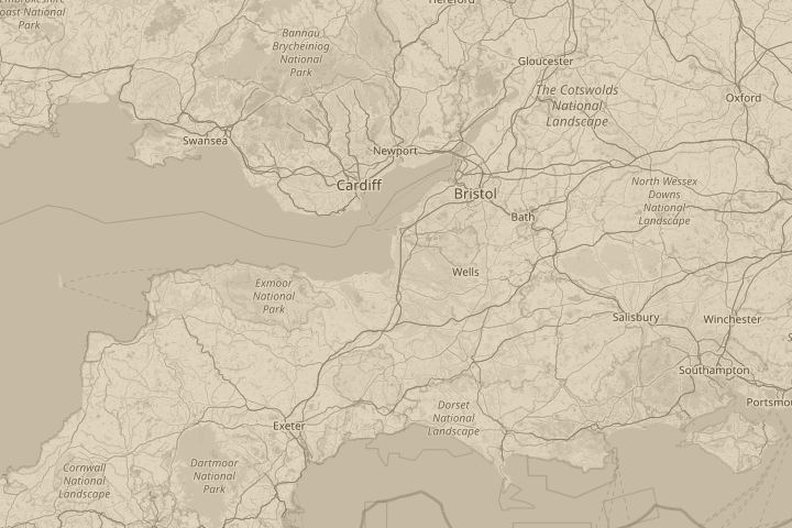 Map of the area around burnham on sea, centred on the reported position