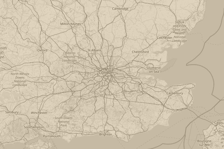 Map of the area around deptford london, centred on the reported position