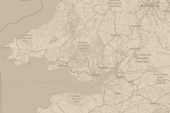 Map of the area around sky, centred on the reported position