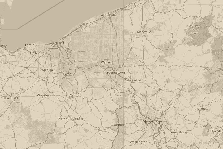 Map of the area around Over my neighborhood, centred on the reported position