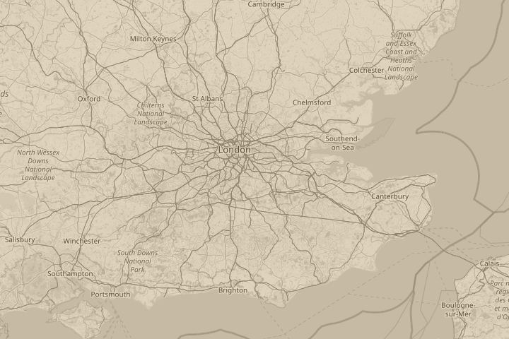 Map of the area around South East. Bromley, centred on the reported position