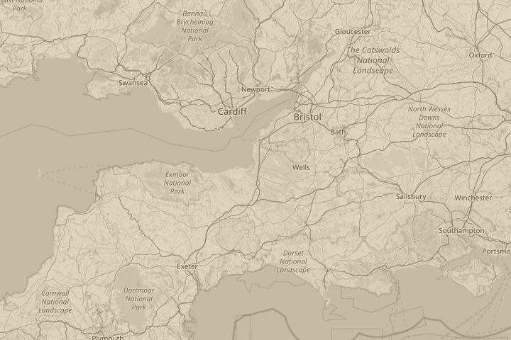Map of the area around England by my sons school, centred on the reported position