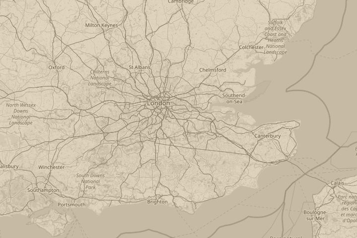 Map of the area around United Kingdom, Bromley, centred on the reported position