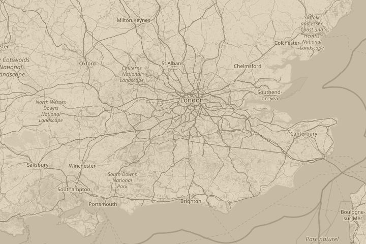 Map of the area around In the sky above my house, centred on the reported position