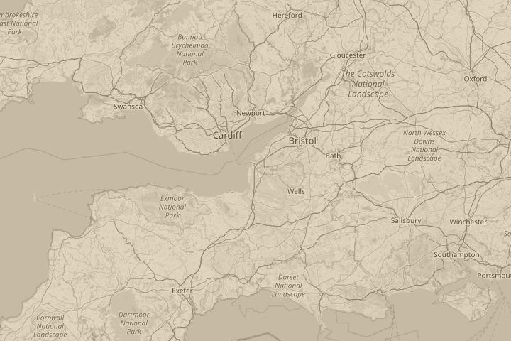Map of the area around bleadon, weston super mare, centred on the reported position