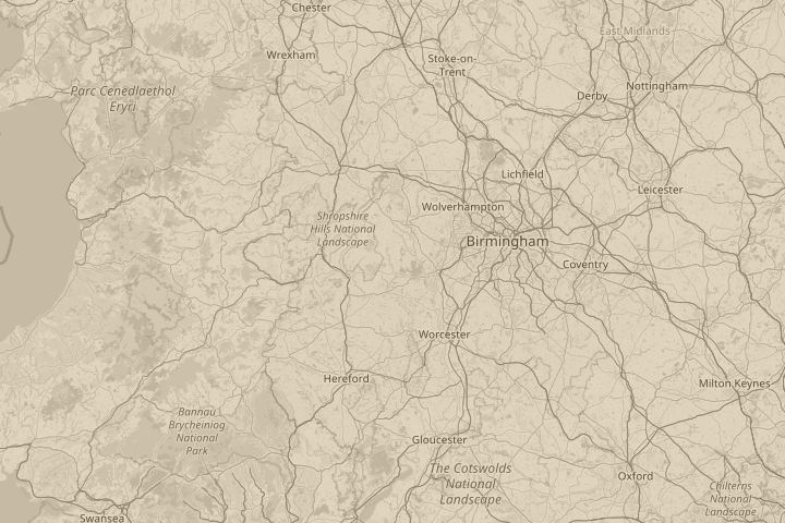 Map of the area around cov sheverl av, centred on the reported position