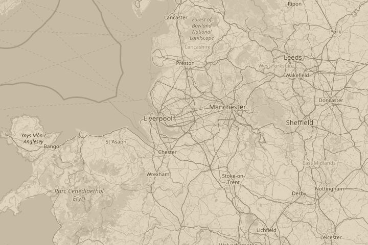 Map of the area around widnes cheshire, centred on the reported position