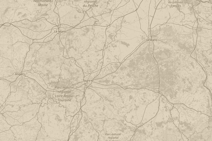 Map of the area around Over Hailsham, East Sussex, centred on the reported position