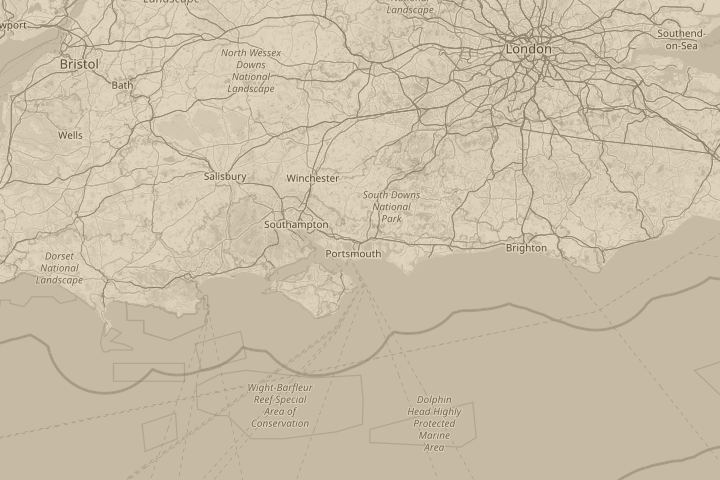 Map of the area around drayton ,portsmouth,uk, centred on the reported position