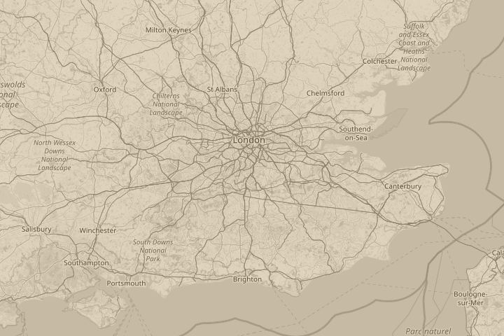 Map of the area around South Croydon, centred on the reported position