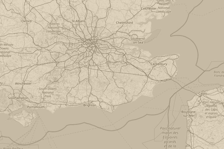 Map of the area around southborough, centred on the reported position