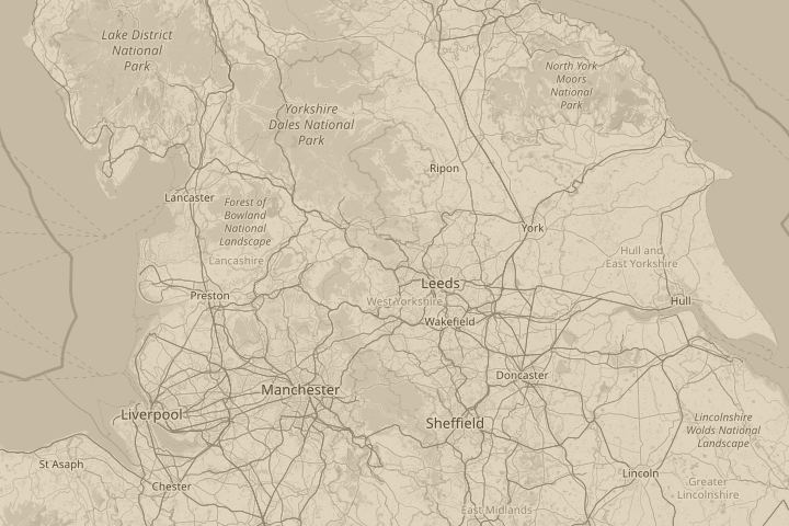 Map of the area around baildon shipley west yorkshire, centred on the reported position