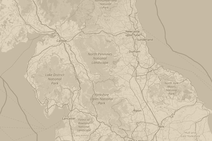 Map of the area around Horsley Woodhouse, Derbyshire, centred on the reported position